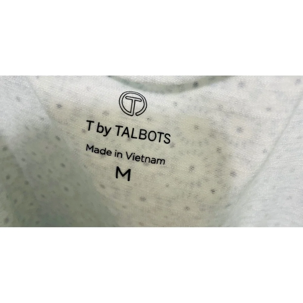 T by Talbots Women's Geometric Twist Back Cap Sleeve Top - Picture 2 of 3